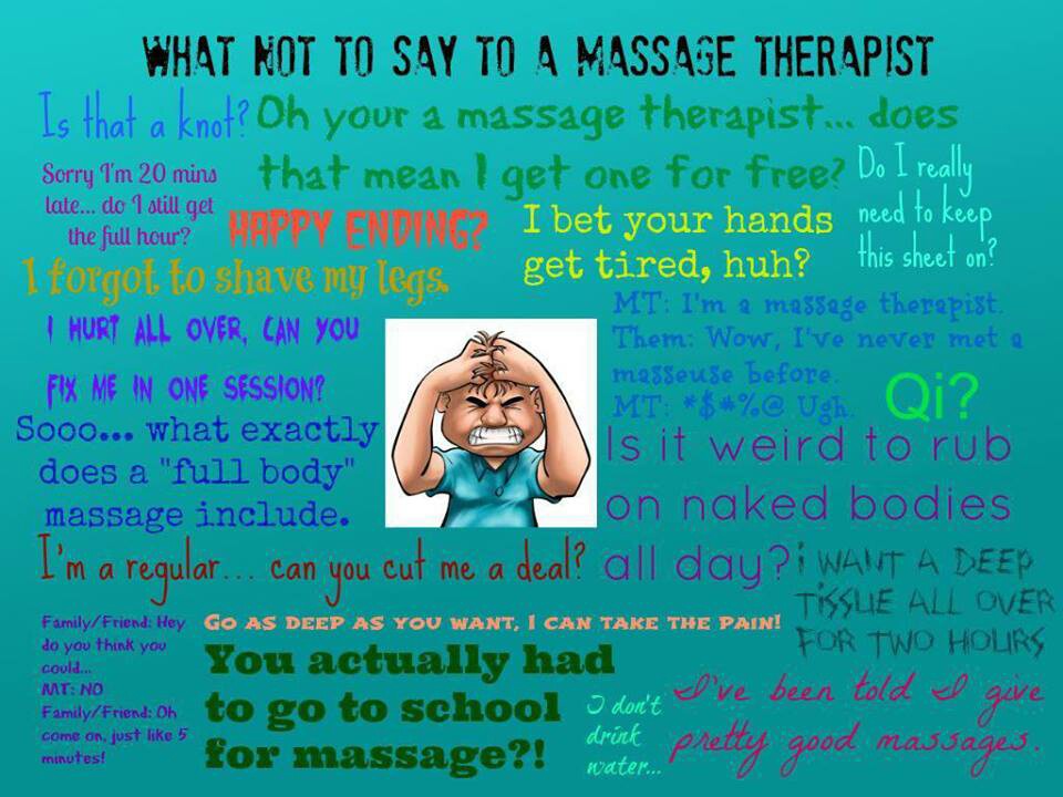 What Not To Say During A Massage?