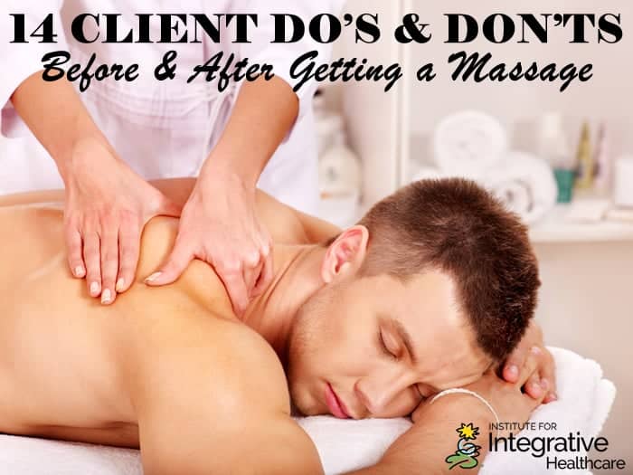 What Not To Do The Day Before A Massage?